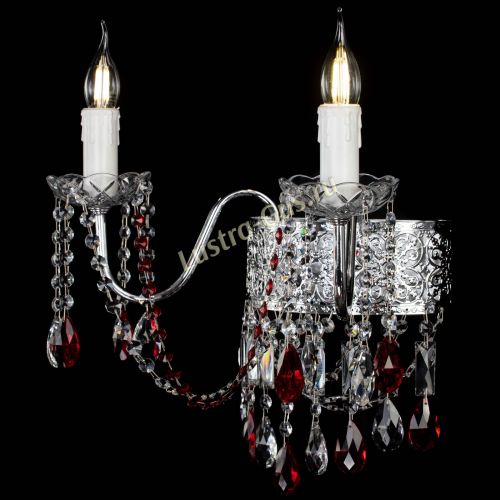 Бра Свеча Восток №2 красная в Подольске Гусь Хрустальный
