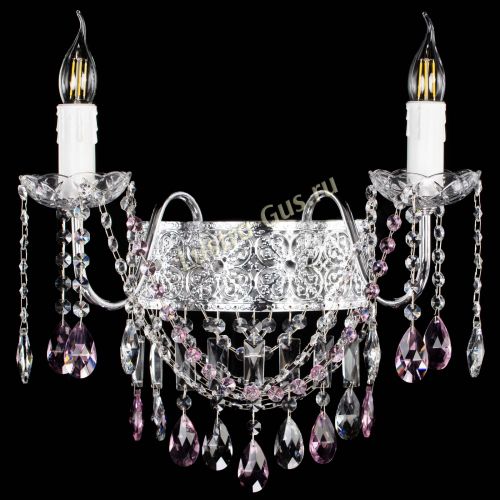 Бра Свеча Восток №2 розовая в Подольске Гусь Хрустальный