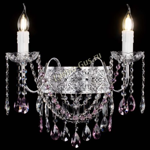 Бра Свеча Восток №2 розовая в Подольске Гусь Хрустальный