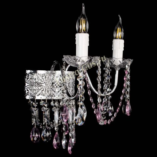 Бра Свеча Восток №2 розовая в Подольске Гусь Хрустальный