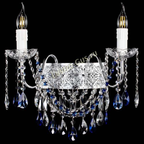 Бра Свеча Восток №2 синяя в Подольске Гусь Хрустальный