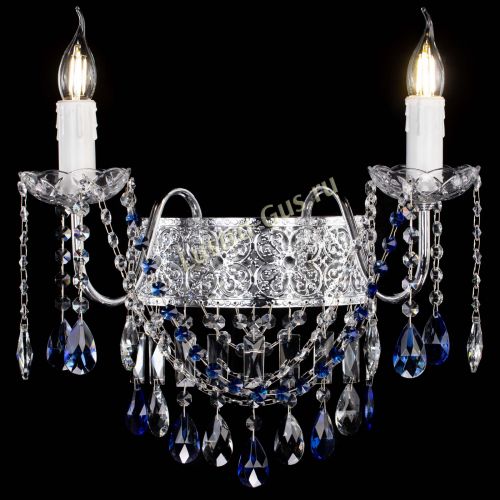 Бра Свеча Восток №2 синяя в Подольске Гусь Хрустальный