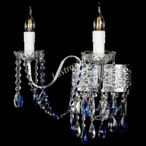 Бра Свеча Восток №2 синяя в Подольске Гусь Хрустальный