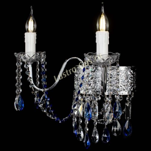 Бра Свеча Восток №2 синяя в Подольске Гусь Хрустальный