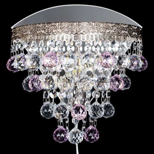 Бра Токката пирамида шар 30 розовая в Подольске Гусь Хрустальный