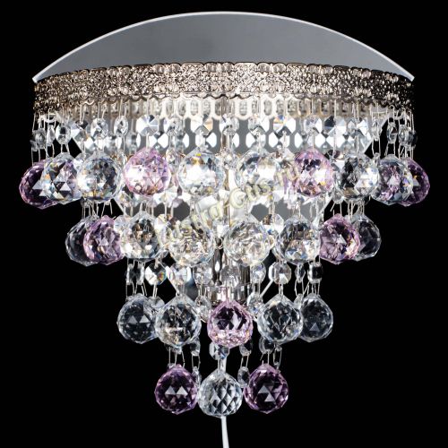 Бра Токката пирамида шар 30 розовая в Подольске Гусь Хрустальный