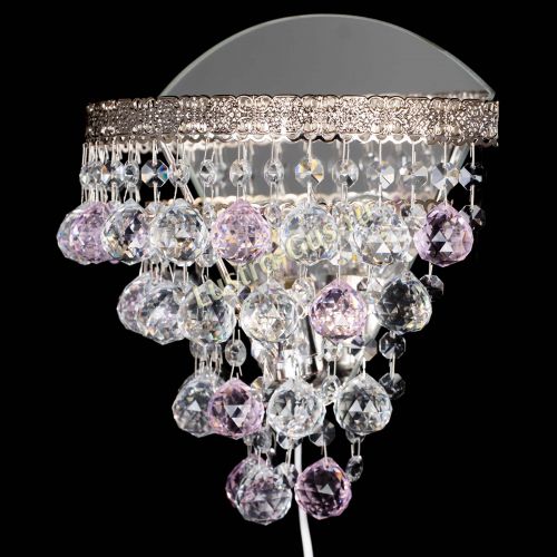 Бра Токката пирамида шар 30 розовая в Подольске Гусь Хрустальный