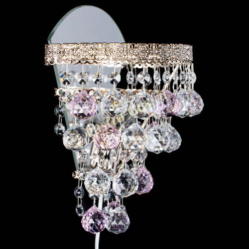 Бра Токката пирамида шар 30 розовая в Подольске Гусь Хрустальный