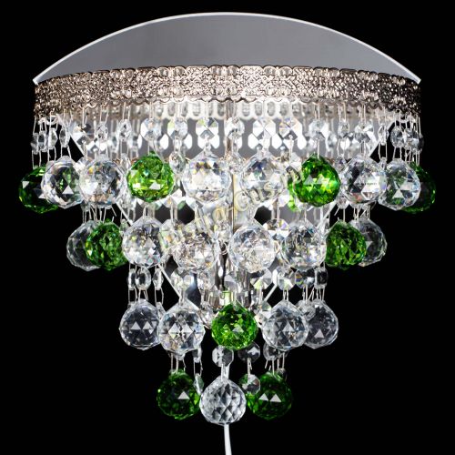 Бра Токката пирамида шар 30 зеленая в Подольске Гусь Хрустальный