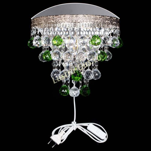 Бра Токката пирамида шар 30 зеленая в Подольске Гусь Хрустальный