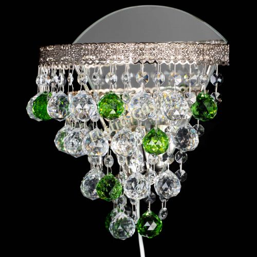 Бра Токката пирамида шар 30 зеленая в Подольске Гусь Хрустальный