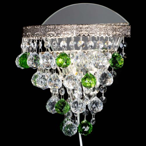 Бра Токката пирамида шар 30 зеленая в Подольске Гусь Хрустальный