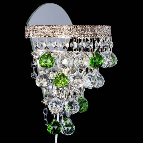 Бра Токката пирамида шар 30 зеленая в Подольске Гусь Хрустальный