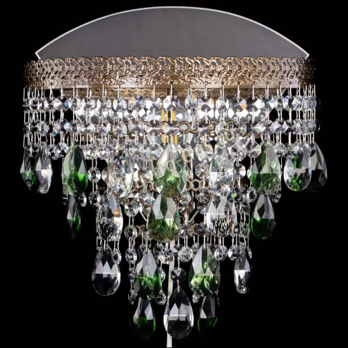 Бра Токката пирамида журавлик под бронзу зеленая в Подольске Гусь Хрустальный