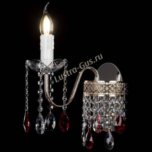 Бра Венеция №1 мини красная в Подольске Гусь Хрустальный