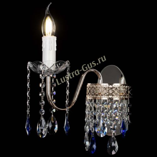 Бра Венеция №1 мини синяя в Подольске Гусь Хрустальный