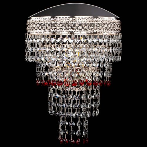 Бра Венеция Капель оптикон красная в Подольске Гусь Хрустальный