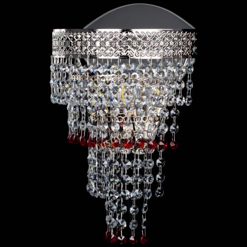 Бра Венеция Капель оптикон красная в Подольске Гусь Хрустальный