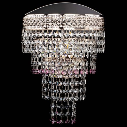 Бра Венеция Капель оптикон розовая в Подольске Гусь Хрустальный