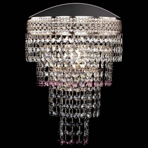 Бра Венеция Капель оптикон розовая в Подольске Гусь Хрустальный