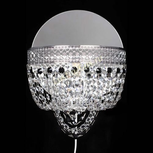 Бра Венеция оптикон черная в Подольске Гусь Хрустальный