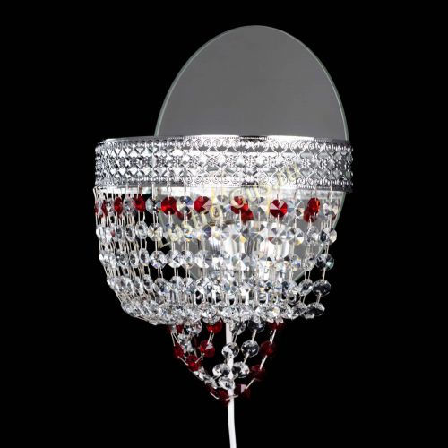 Бра Венеция оптикон красная в Подольске Гусь Хрустальный