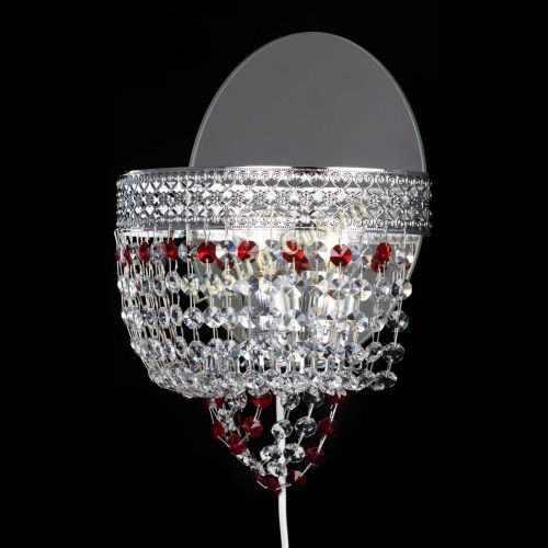 Бра Венеция оптикон красная в Подольске Гусь Хрустальный