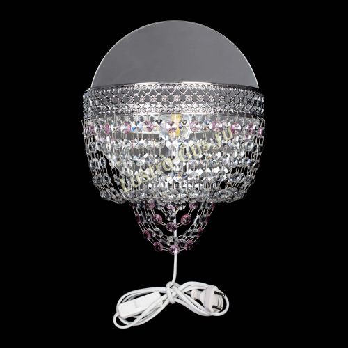 Бра Венеция оптикон розовая в Подольске Гусь Хрустальный