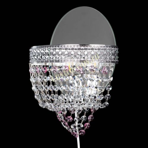 Бра Венеция оптикон розовая в Подольске Гусь Хрустальный
