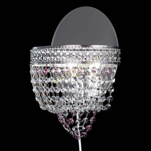 Бра Венеция оптикон розовая в Подольске Гусь Хрустальный