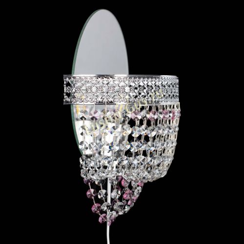 Бра Венеция оптикон розовая в Подольске Гусь Хрустальный