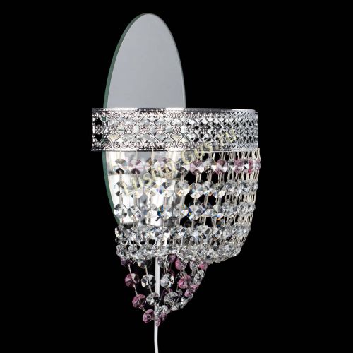 Бра Венеция оптикон розовая в Подольске Гусь Хрустальный