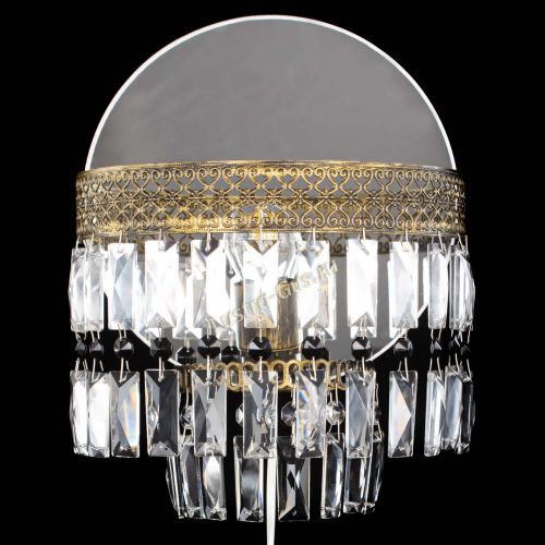 Бра Венеция Пластинка под бронзу Черная в Подольске Гусь Хрустальный