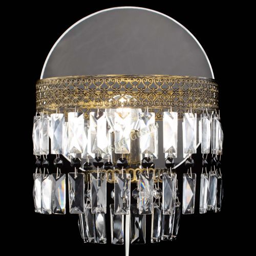 Бра Венеция Пластинка под бронзу Черная в Подольске Гусь Хрустальный