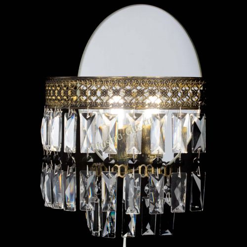 Бра Венеция Пластинка под бронзу Черная в Подольске Гусь Хрустальный