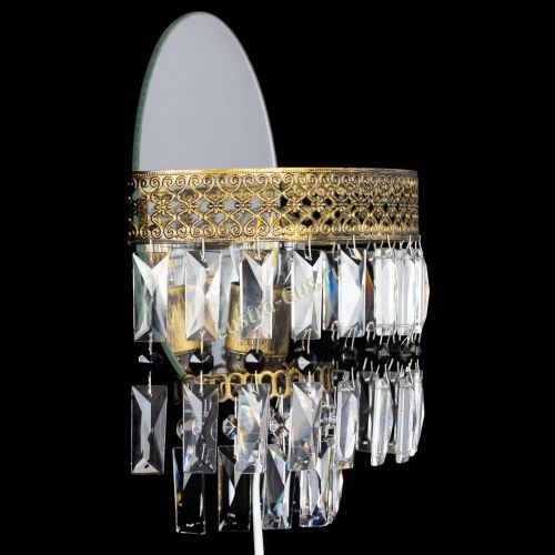 Бра Венеция Пластинка под бронзу Черная в Подольске Гусь Хрустальный