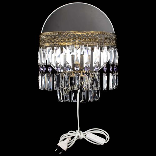 Бра Венеция Пластинка под бронзу Фиолетовая в Подольске Гусь Хрустальный