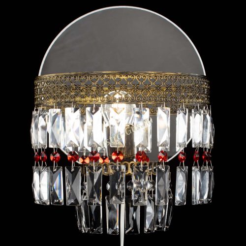 Бра Венеция Пластинка под бронзу Красная в Подольске Гусь Хрустальный