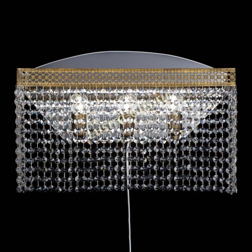 Бра Венеция Прямоугольник оптикон под бронзу в Подольске Гусь Хрустальный