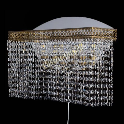 Бра Венеция Прямоугольник оптикон под бронзу в Подольске Гусь Хрустальный