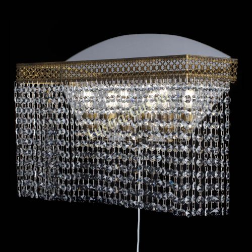 Бра Венеция Прямоугольник оптикон под бронзу в Подольске Гусь Хрустальный