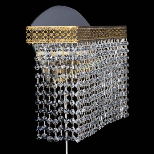 Бра Венеция Прямоугольник оптикон под бронзу в Подольске Гусь Хрустальный