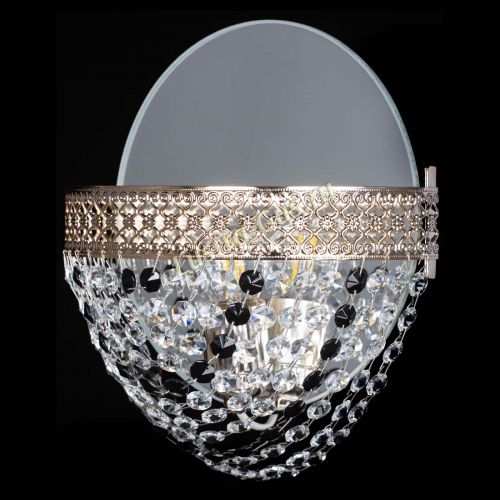 Бра Венеция Сетка черная в Подольске Гусь Хрустальный