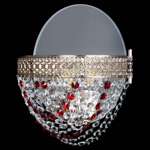 Бра Венеция Сетка красная в Подольске Гусь Хрустальный
