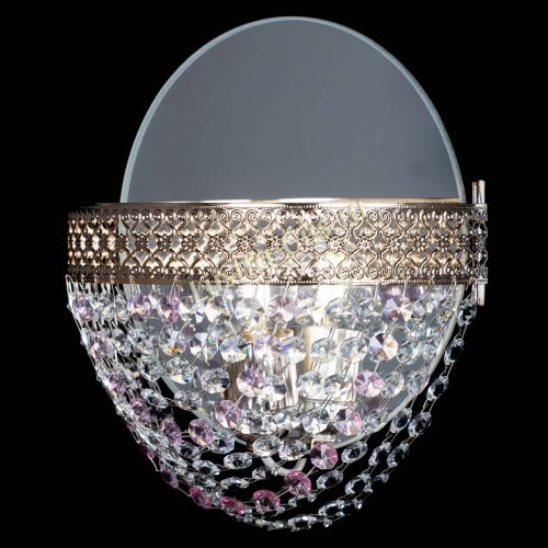 Бра Венеция Сетка розовая в Подольске Гусь Хрустальный