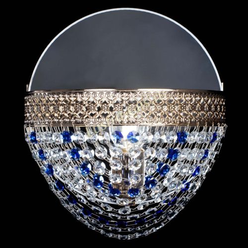 Бра Венеция Сетка синяя в Подольске Гусь Хрустальный