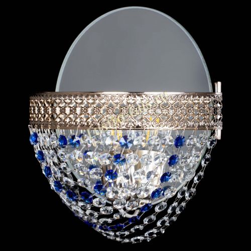 Бра Венеция Сетка синяя в Подольске Гусь Хрустальный