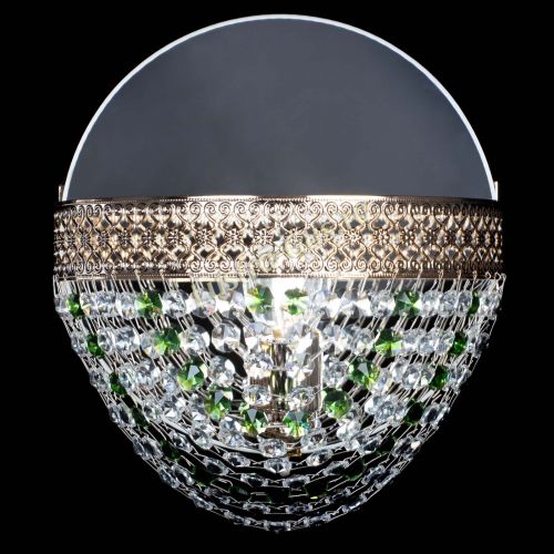 Бра Венеция Сетка зеленая в Подольске Гусь Хрустальный