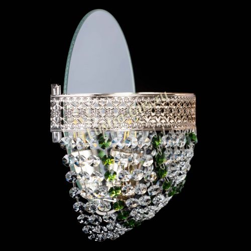 Бра Венеция Сетка зеленая в Подольске Гусь Хрустальный