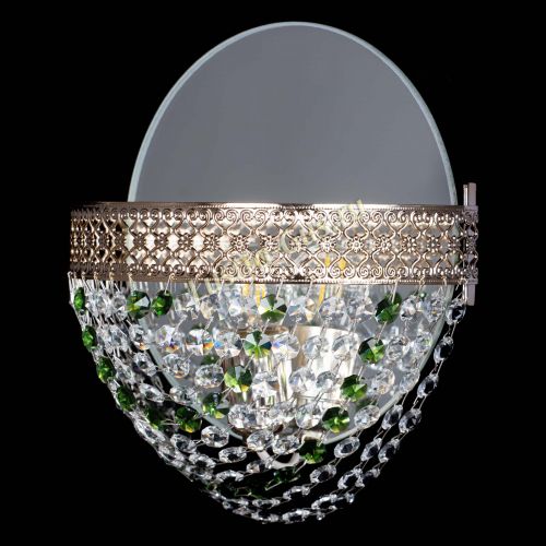 Бра Венеция Сетка зеленая в Подольске Гусь Хрустальный